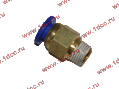 Фитинг (бронза, прямой, П конус 14) d-6 HOWO (ХОВО)  фото 1 Владивосток